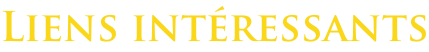 Liens intéressants