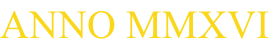 ANNO MMXVI