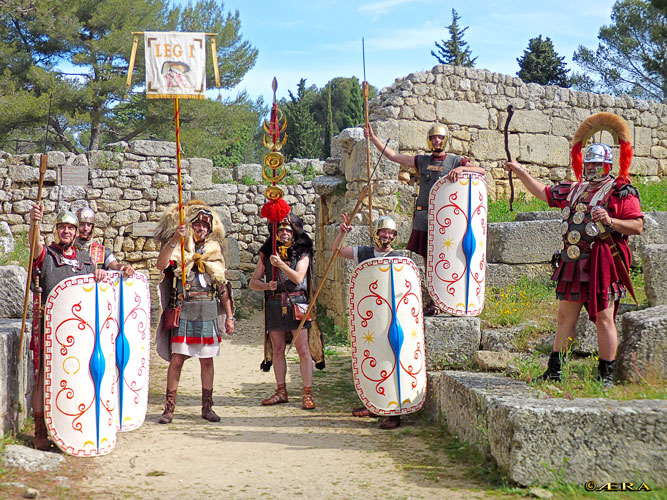 La légion Romaine de retour à l'oppidum de Saint Blaise